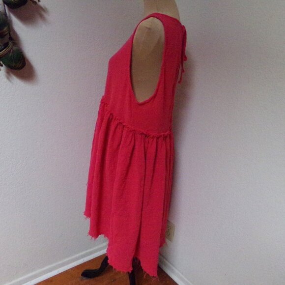 Free People Pink Dress with Key Hole back - Picture 4 of 6